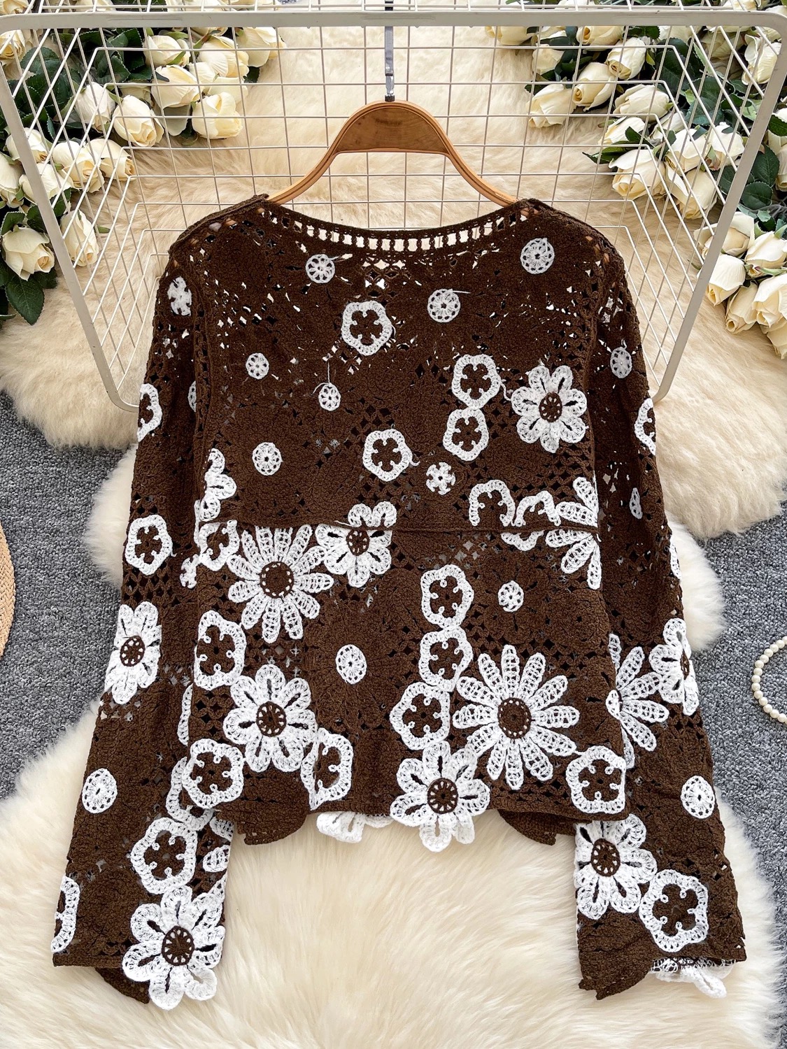 Call you back crotchet top KTO287 images